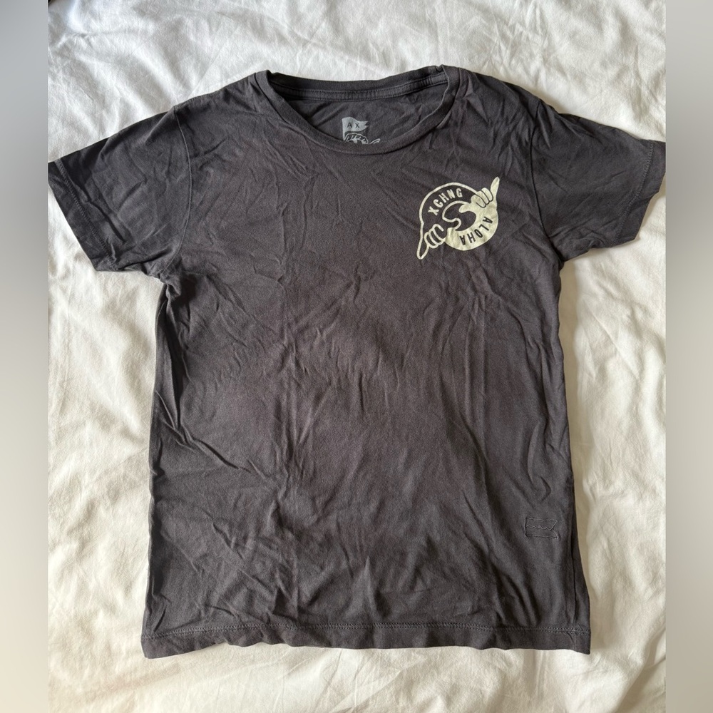 Aloha Xchng Gray Graphic T-Shirt